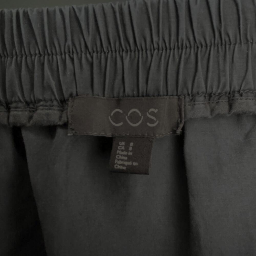 COS Straight Skirt Patch Pockets Black Size 8 - Picture 3 of 5